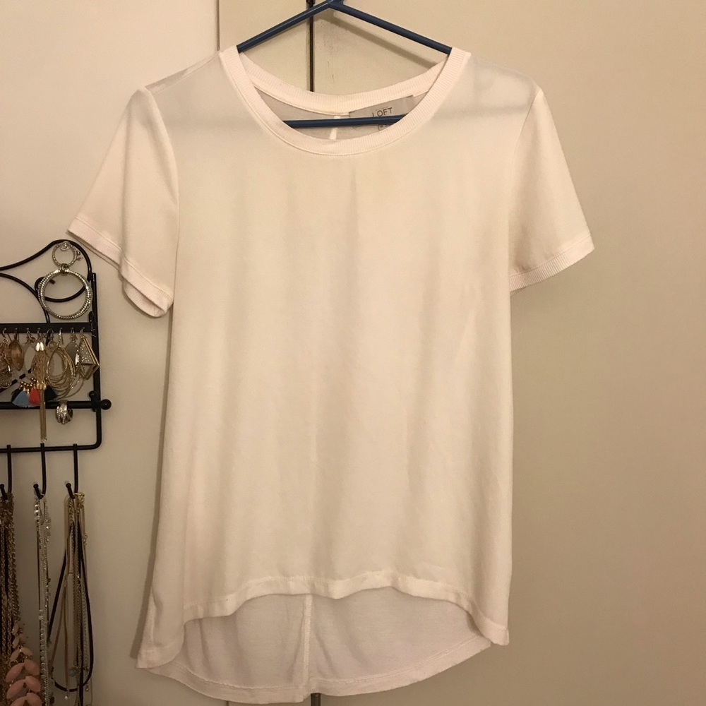 LOFT White Light Weight Top XS